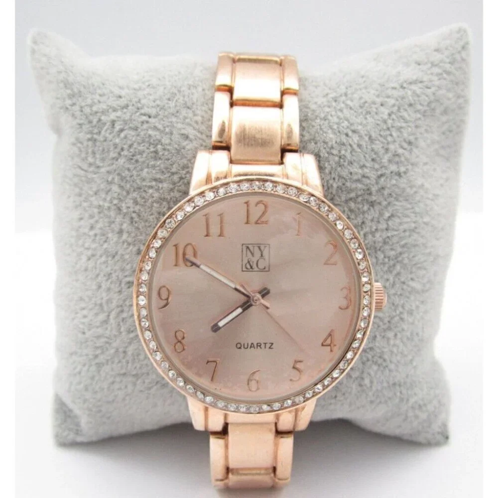 Women NY&C Quartz WR Analog 36mm Round Watch (H354)